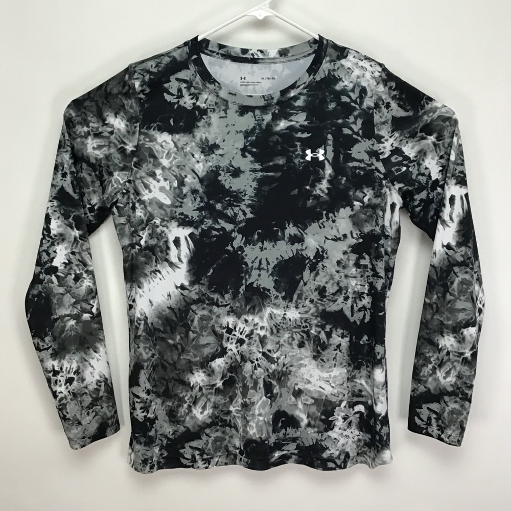 UNDER ARMOUR Velocity Camp Printed Long Sleeve Performance Sport Shirt XL
